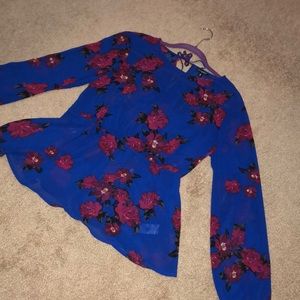 Floral Peplum Blouse